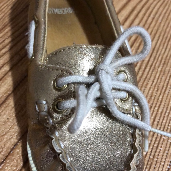 Gymboree size 9T gold metallic lofters - Picture 3 of 3